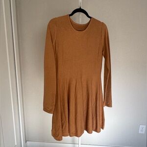 Commense long sleeve tan sweater dress size XL